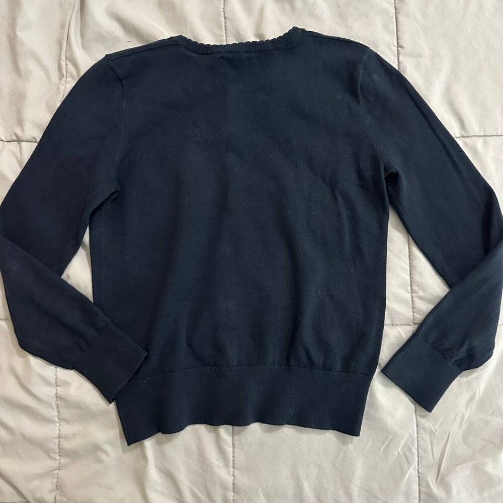 Girls Ralph Lauren Polo Cardigan Black Sparkle Sweater 8-10 years M - Picture 2 of 3